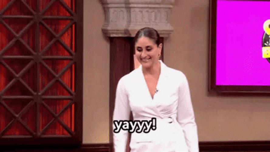 Kareena Kapoor Yay Meme Clap GIF