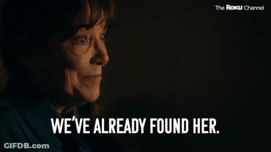 Karen Allen We Aint Found Her GIF