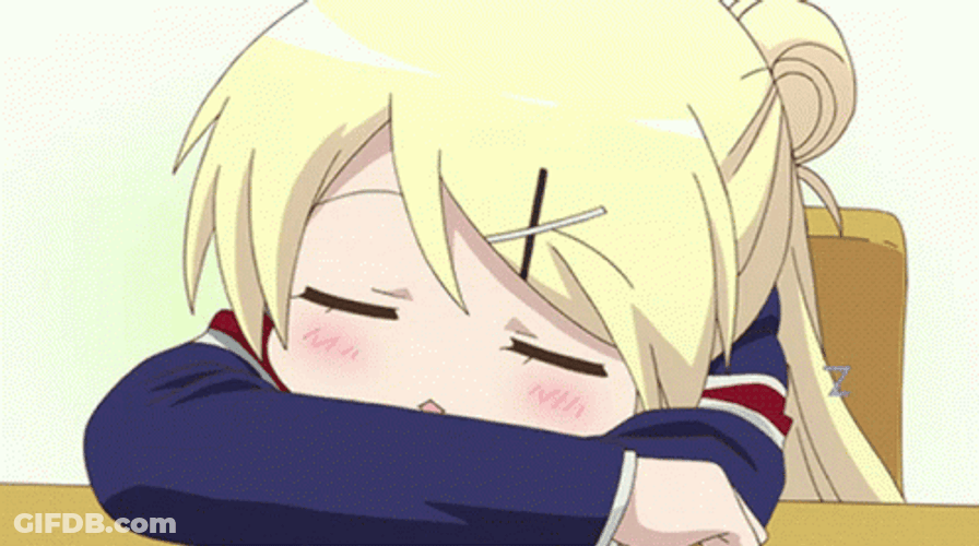 Karen Kujō Anime Sleeping GIF