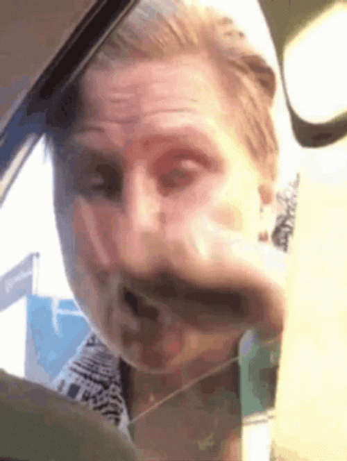 Karen Peeking In Car Calm Down GIF