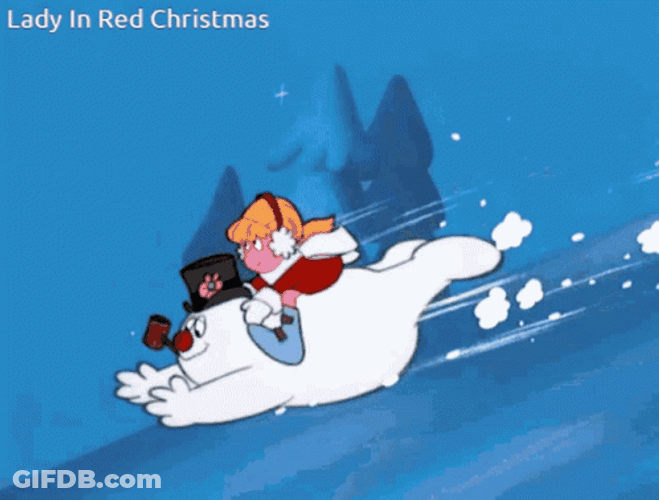 Karen Ride To Frosty The Snowman GIF