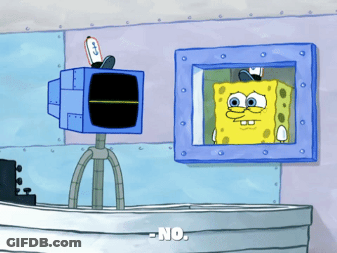Karen Talking To SpongeBob SquarePants At Krusty Krab GIF