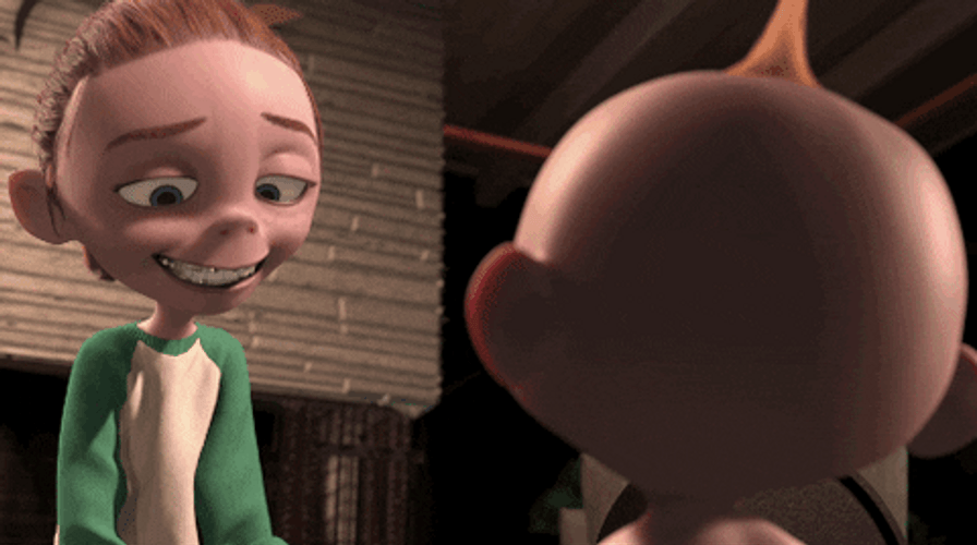 Kari Teaching Jack Jack GIF