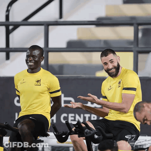 Karim Benzema Ngolo Kante Exercise GIF
