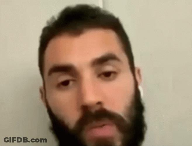 Karim Benzema Nodding Pouting Lips GIF