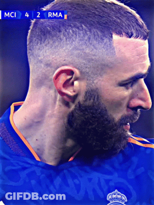 Karim Benzema Powerful Strike Finds Net GIF