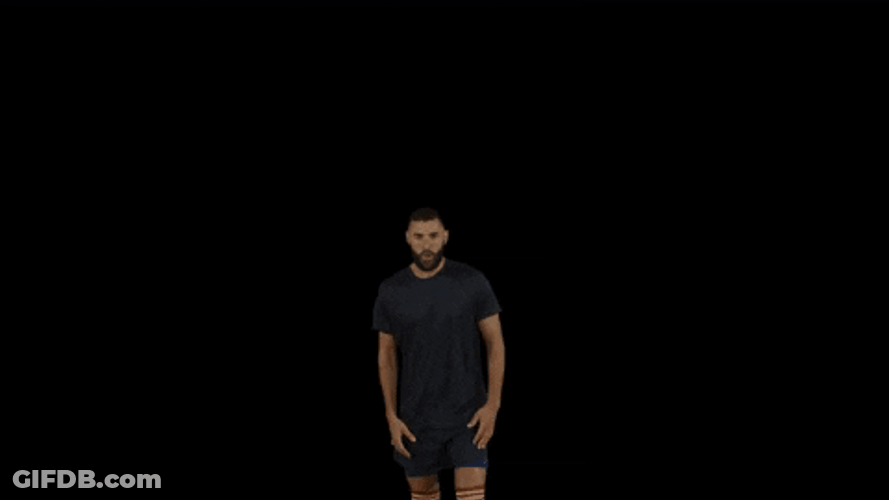 Karim Benzema Running Then Dancing GIF