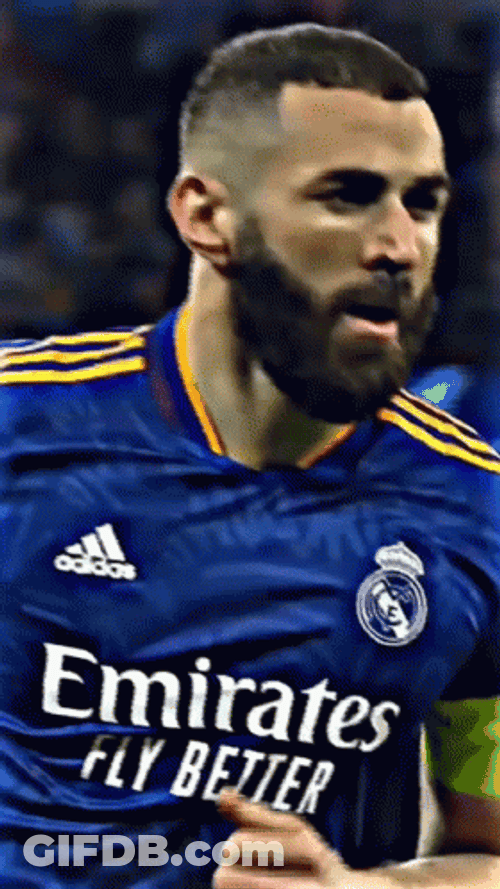 Karim Benzema Scoring Goal Tongue Out GIF