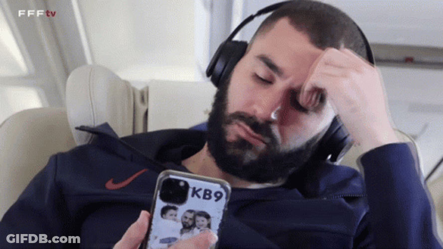 Karim Benzema Wink Peace Sign GIF