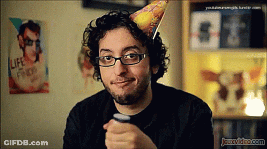 Karim Debbache Popping Party Popper GIF
