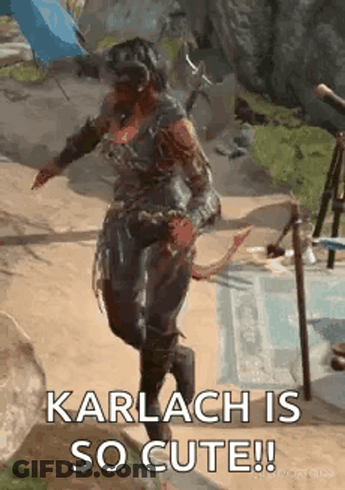 Karlach Cute Dance Steps GIF