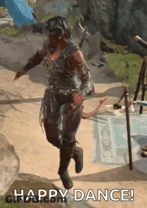 Karlach Happy Feet Dance GIF