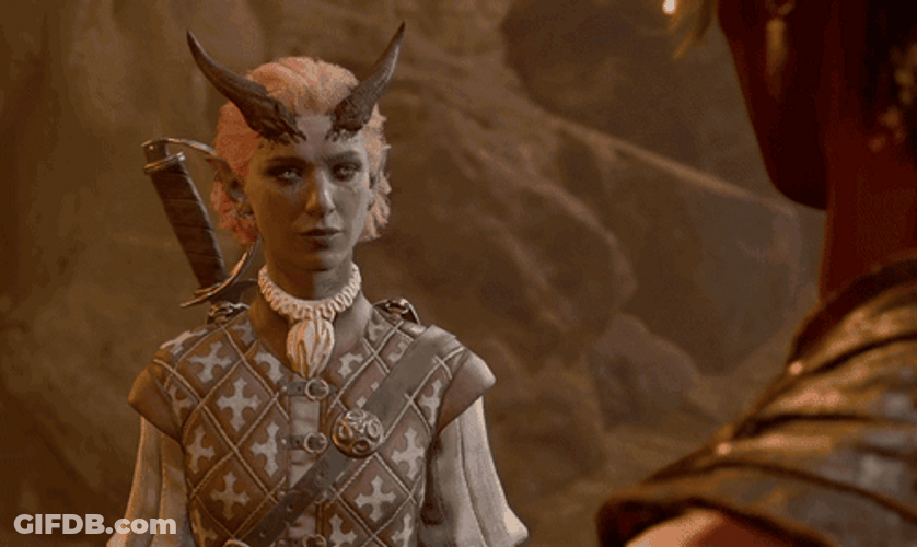 Karlach Lips Light Up When Kissed GIF