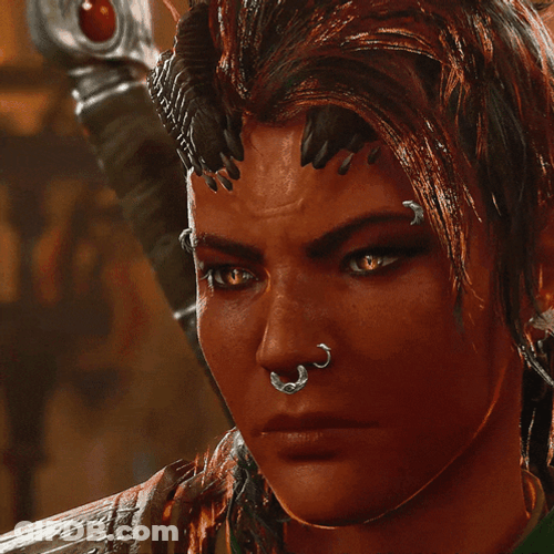 Karlach Nose Eyebrows Pierced GIF