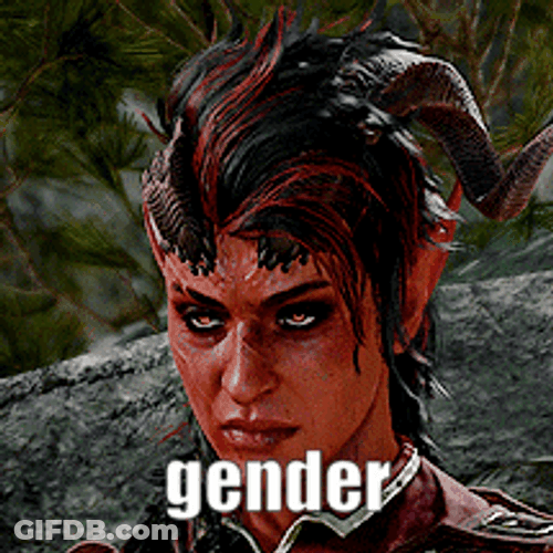 Karlach One Horn Broke GIF