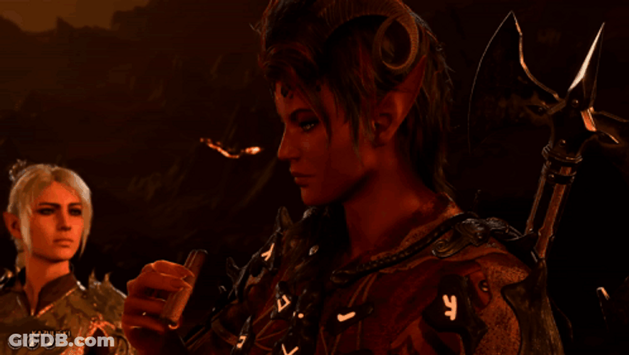 Karlach Took Cigarette Light It Up GIF