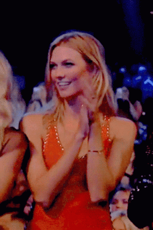 Karlie Kloss Clapping Hands GIF