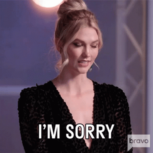 Karlie Kloss I'm Sorry GIF