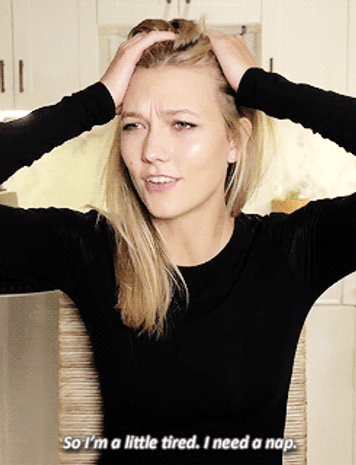 Karlie Kloss Need Nap GIF