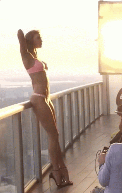 Karlie Kloss Sexy Bikini GIF