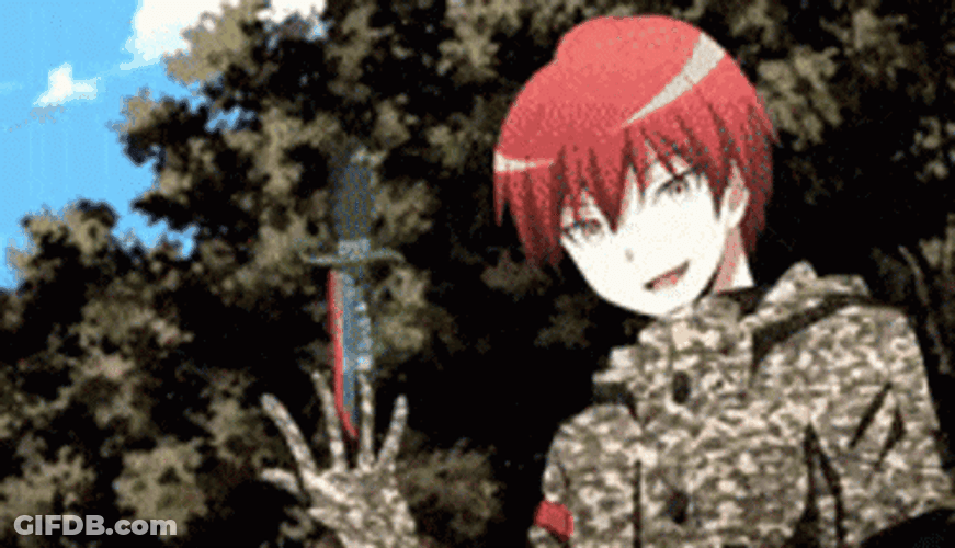 Karma Akabane Assasination Classroom Killing GIF