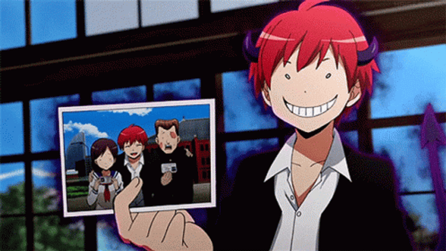 Karma Akabane Evil Teasing Picture GIF