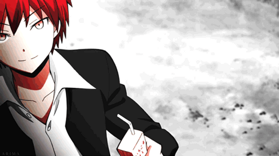 Karma Akabane Fighting Koro-Sensei GIF