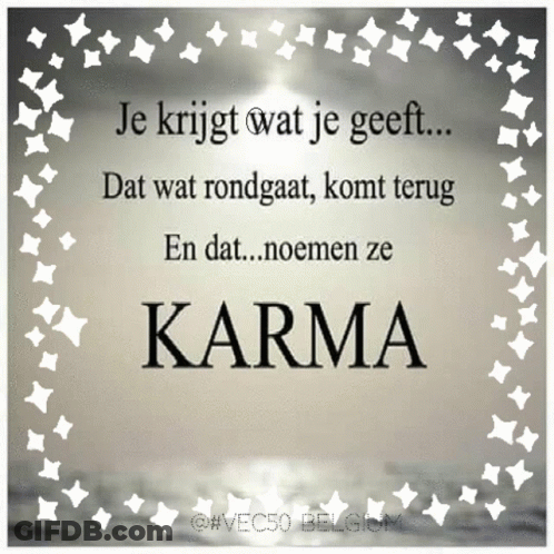 Karma Quote In Foreign Language GIF