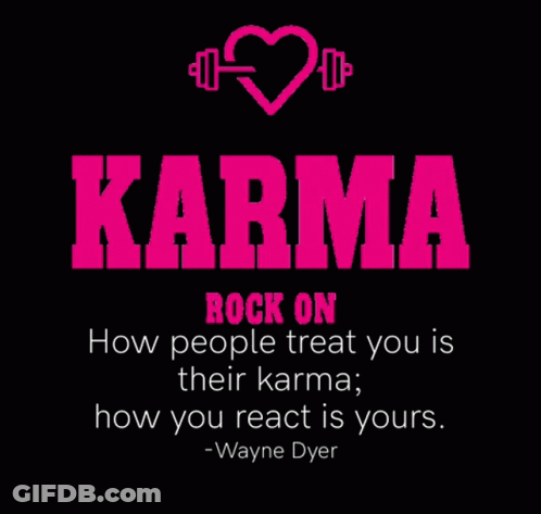 Karma Rock How People Treat You Their Karma GIF