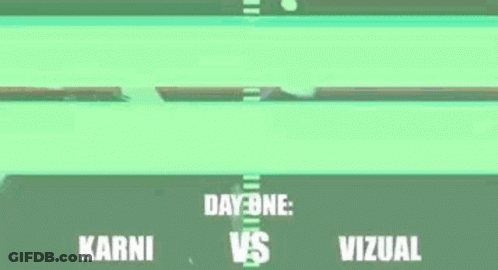 Karni Vs Visual Green Background GIF