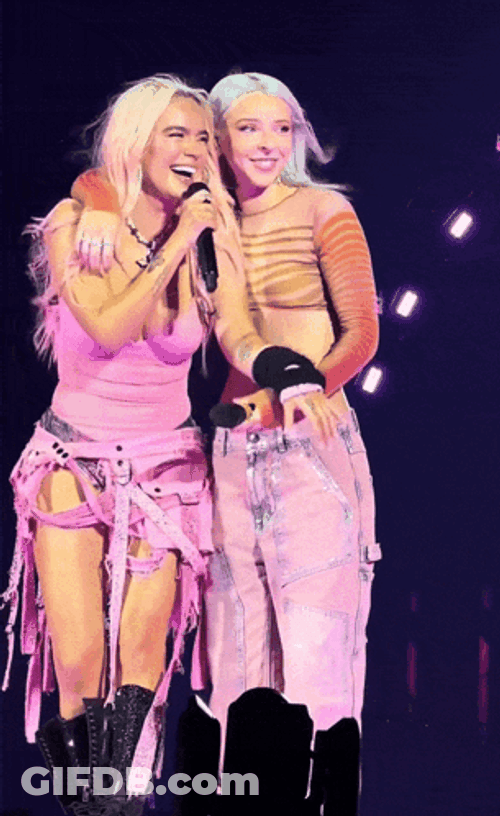 Karol G And Young Miko GIF