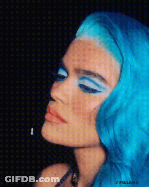 Karol G Blue Hair GIF