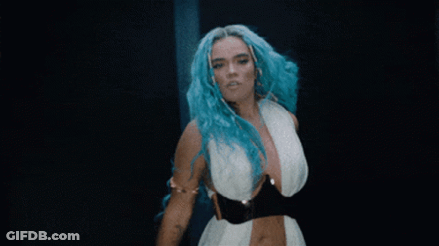 Karol G Thunder Lightning GIF