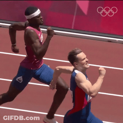 Karsten Warholm Broken Record Winning Moment GIF