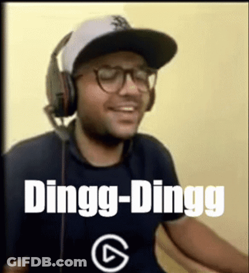 Karuppuvella Smiling Ding Ding Ding GIF