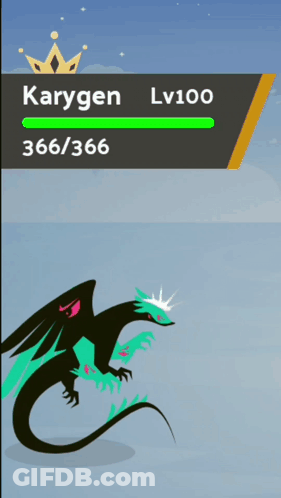 Karygen Level 100 Video Game Screenshot GIF