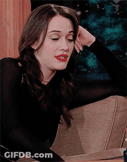 Kat Dennings Frustrated Oh No Reaction GIF