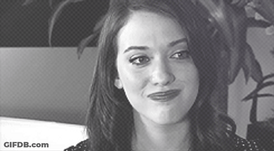 Kat Dennings Smiling No Reaction GIF