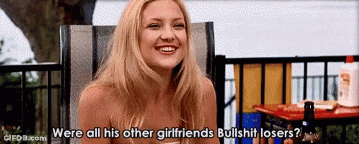 Kate Hudson Cursing Losers GIF
