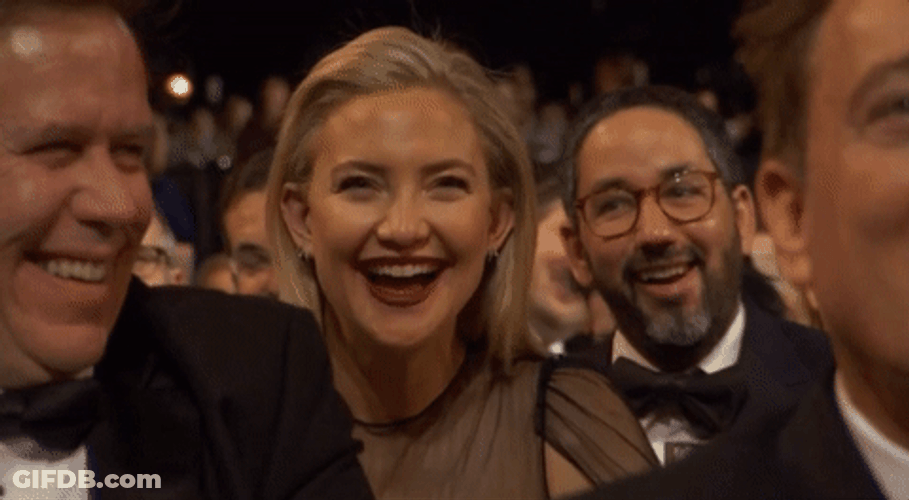 Kate Hudson Hiding Her Laugh GIF