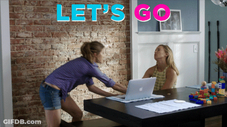 Kate Hudson Pulling Her Friend GIF