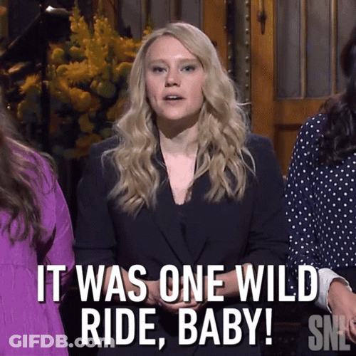 Kate McKinnon It Was One Wild Ride Baby GIF