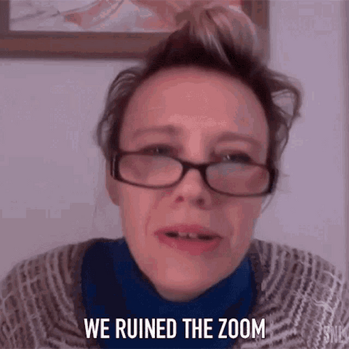Kate Mckinnon We Ruined The Zoom GIF