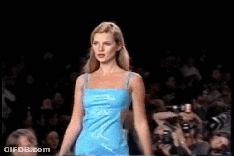 Kate Moss Anna Sui Fashion GIF