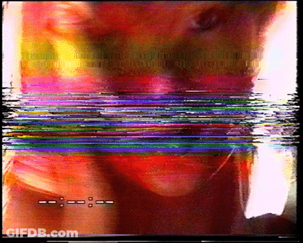 Kate Moss Glitch GIF
