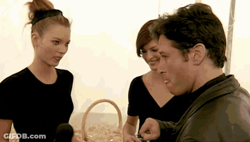 Kate Moss Interviewing GIF