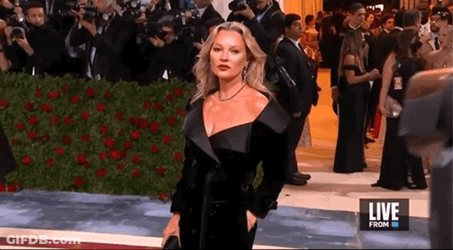 Kate Moss Red Carpet GIF