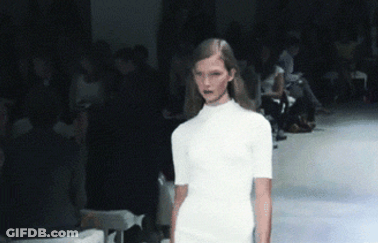 Kate Moss Runway GIF