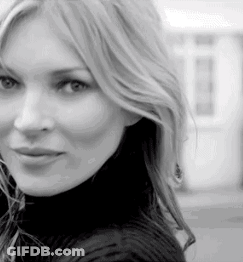 Kate Moss Smile GIF