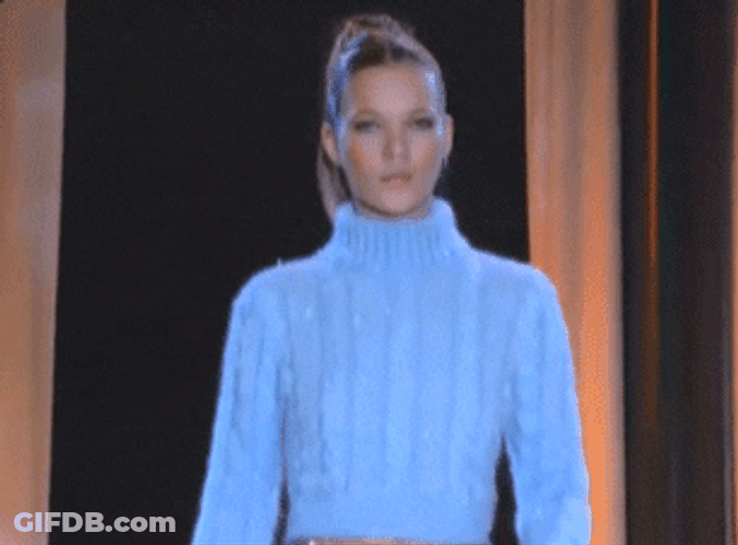 Kate Moss Versace Fashion GIF